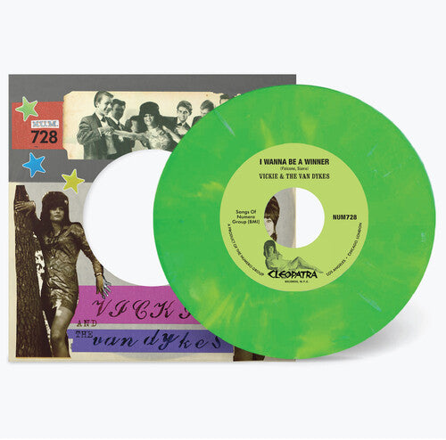 Vickie & The Van Dykes - I Wanna Be A Winner B/w Outcast - Peach/white - Vinyl Record