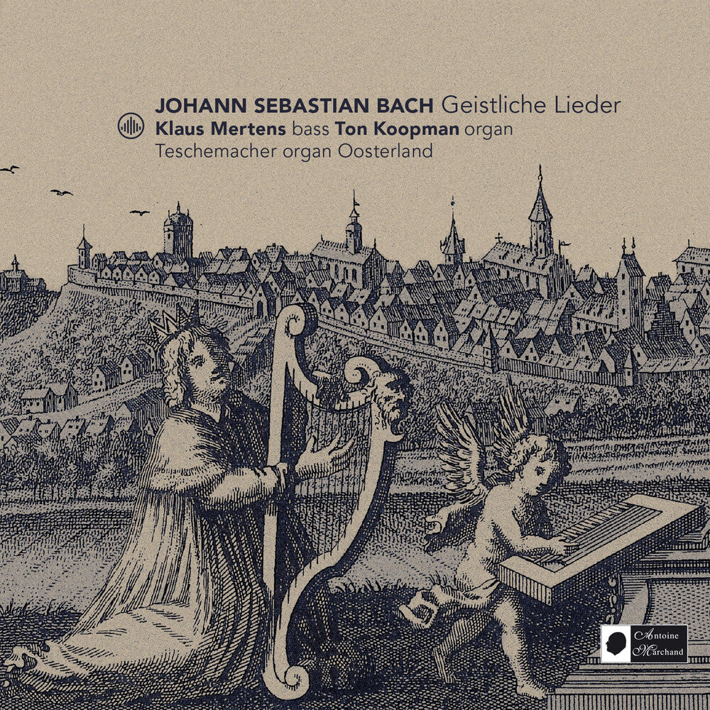 the album cover for Bach / Koopman / Mertens - Geistliche Lieder