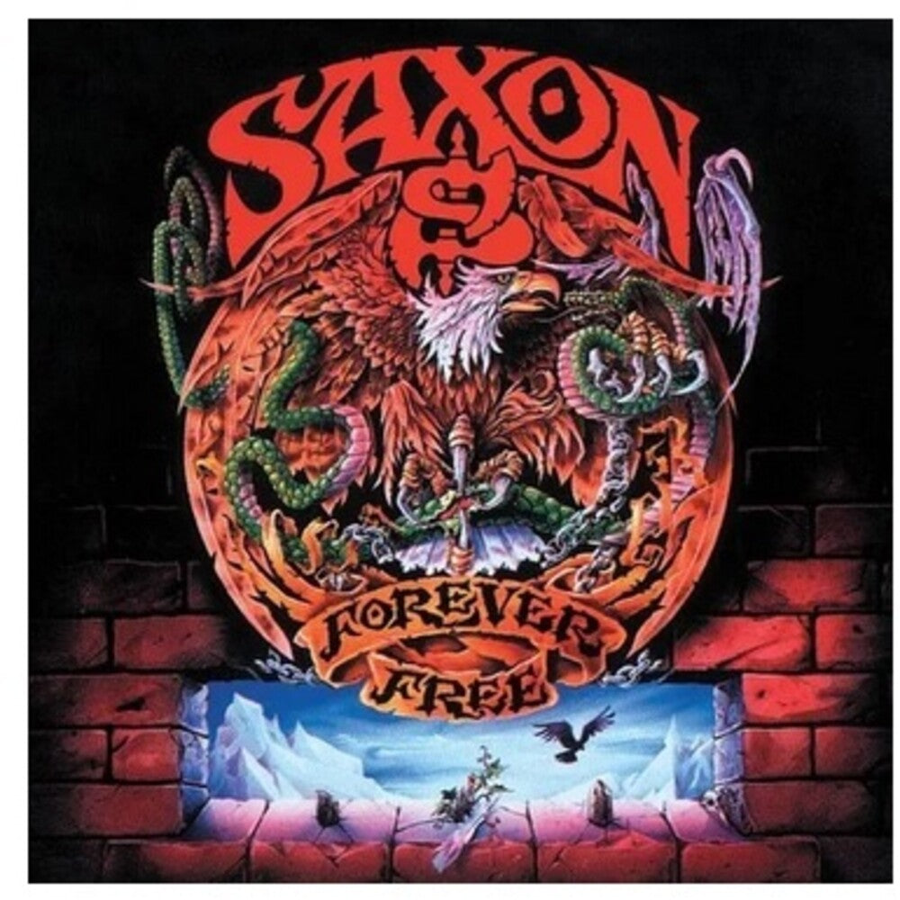 the album cover for Saxon - Forever Free