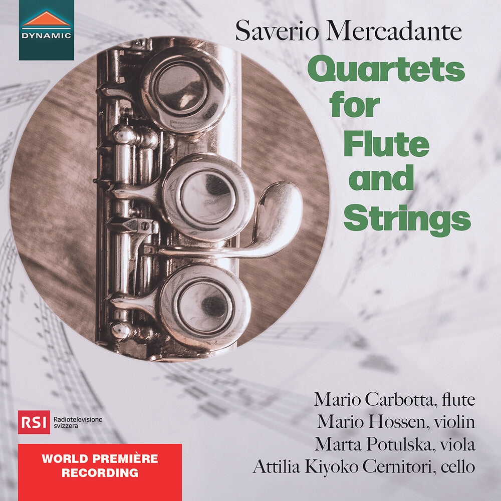 the album cover for Mercadante / Carbotta / Hossen - Quartets For Flute & Strings