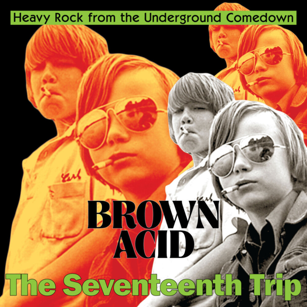 the album cover for Brown Acid - The Seventeenth Trip / Various - Brown Acid - The Seventeenth Trip / Various
