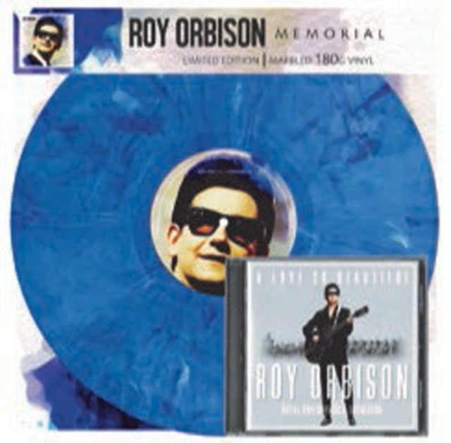 Roy Orbison - Memorial (Blue Marbled LP Vinyl) W/ A Love So Beautiful On CD Vinyl Record