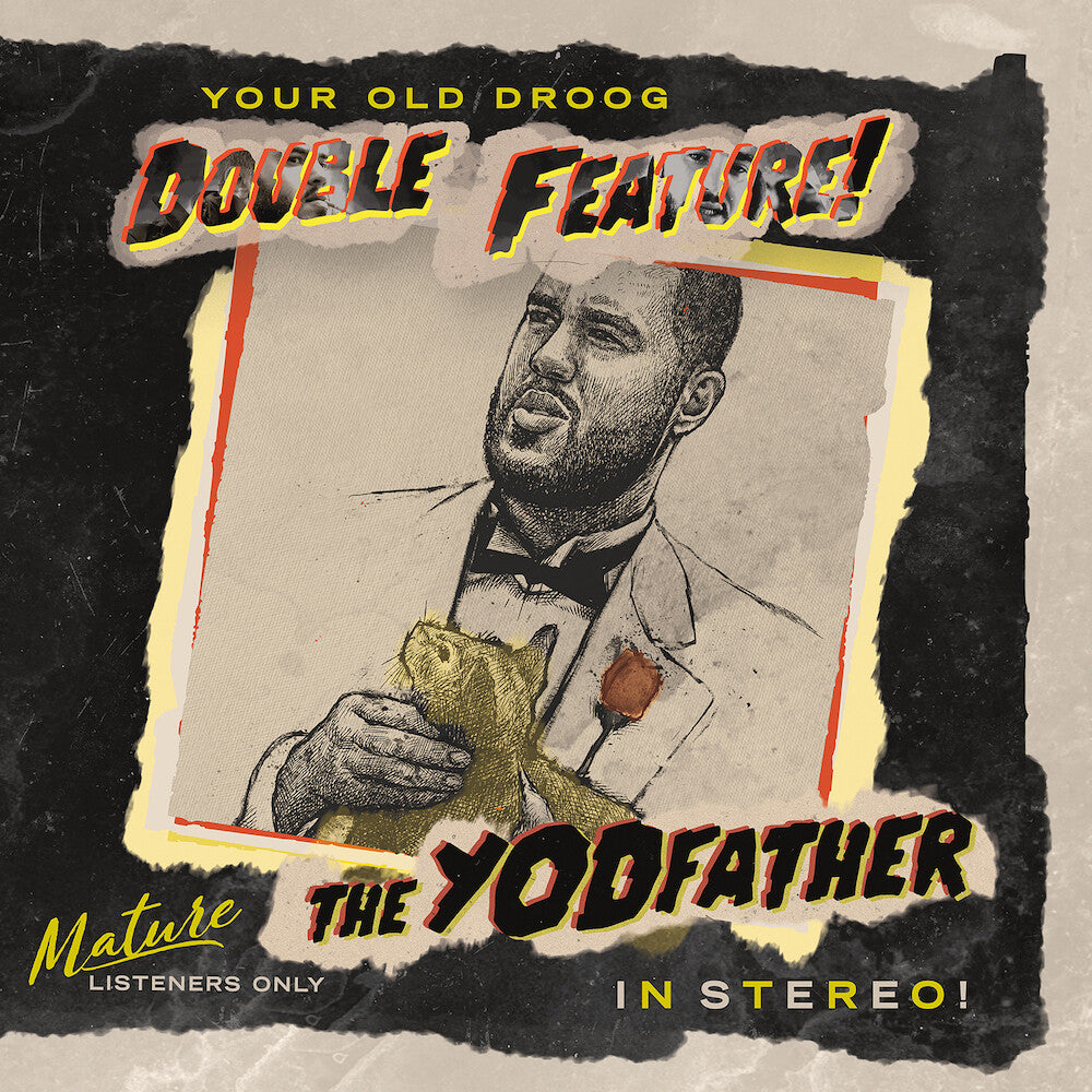 the album cover for Your Old Droog - Yodfather / The Shining