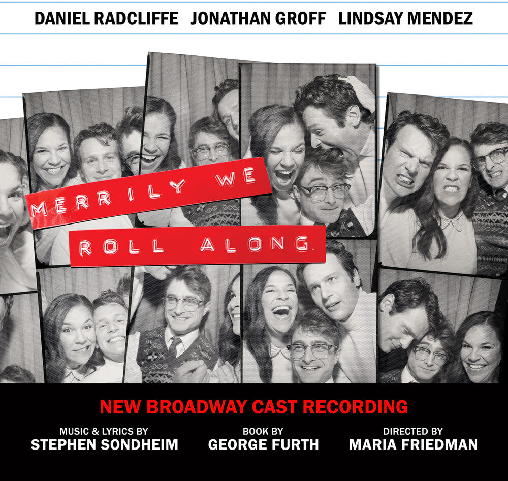 the album cover for New Broadway Cast of Merrily We Roll Along - Merrily We Roll Along (New Broadway Cast Recording)