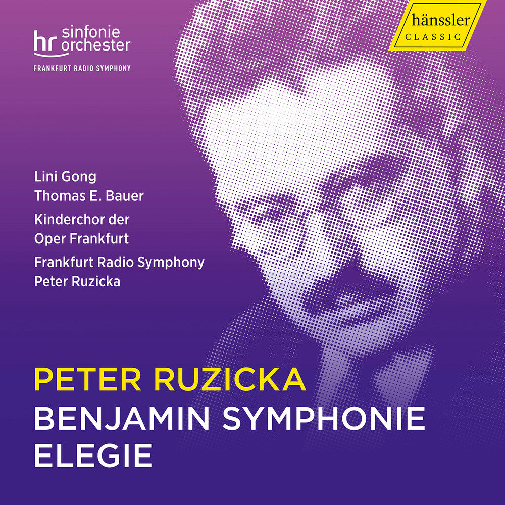 the album cover for Ruzicka / Hr-Sinfonieorchester Frankfurt - Benjamin Symphonie Elegie