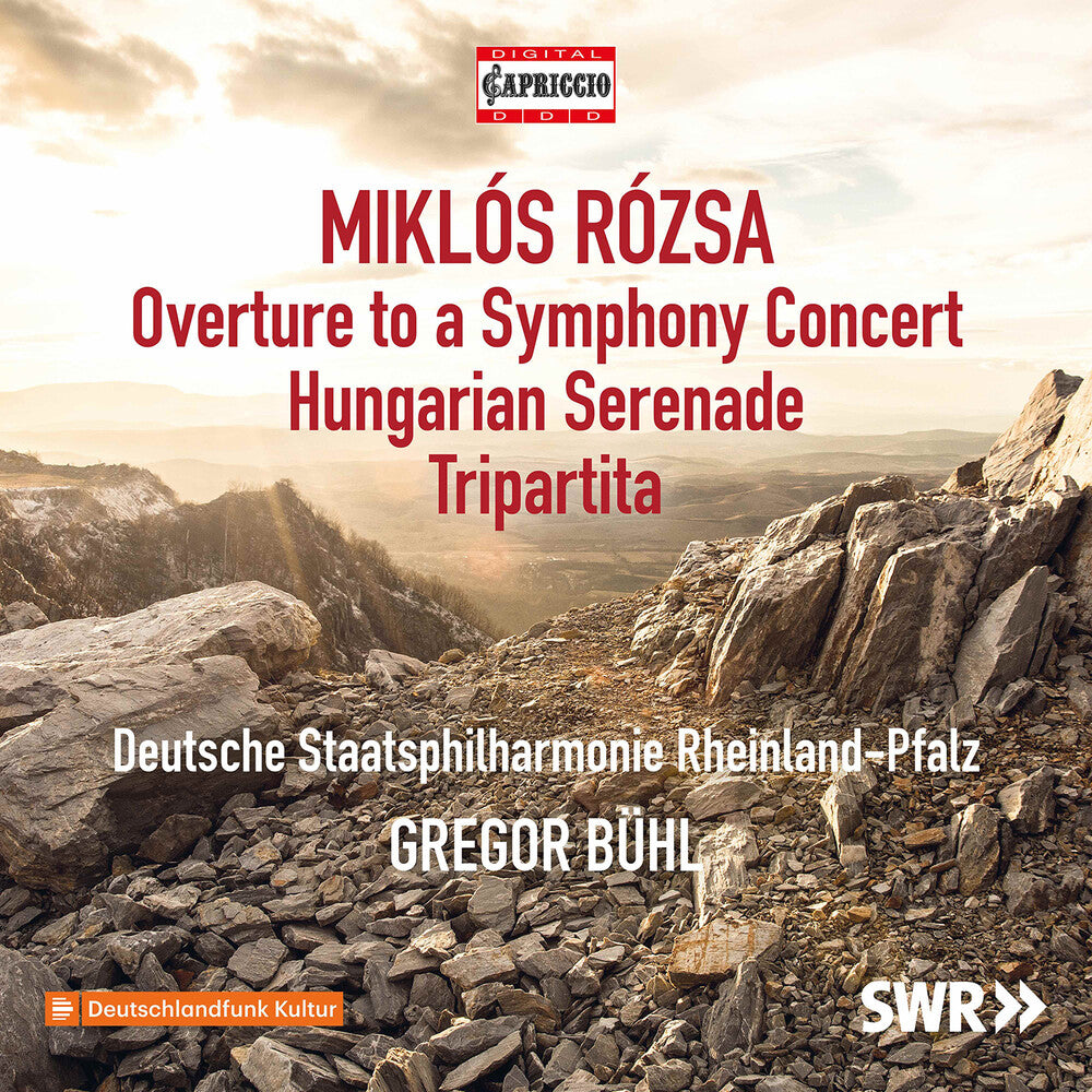 the album cover for Rozsa / Deutsche Staatsphilharmonie Rheinland-Pfal - Orchestral Works