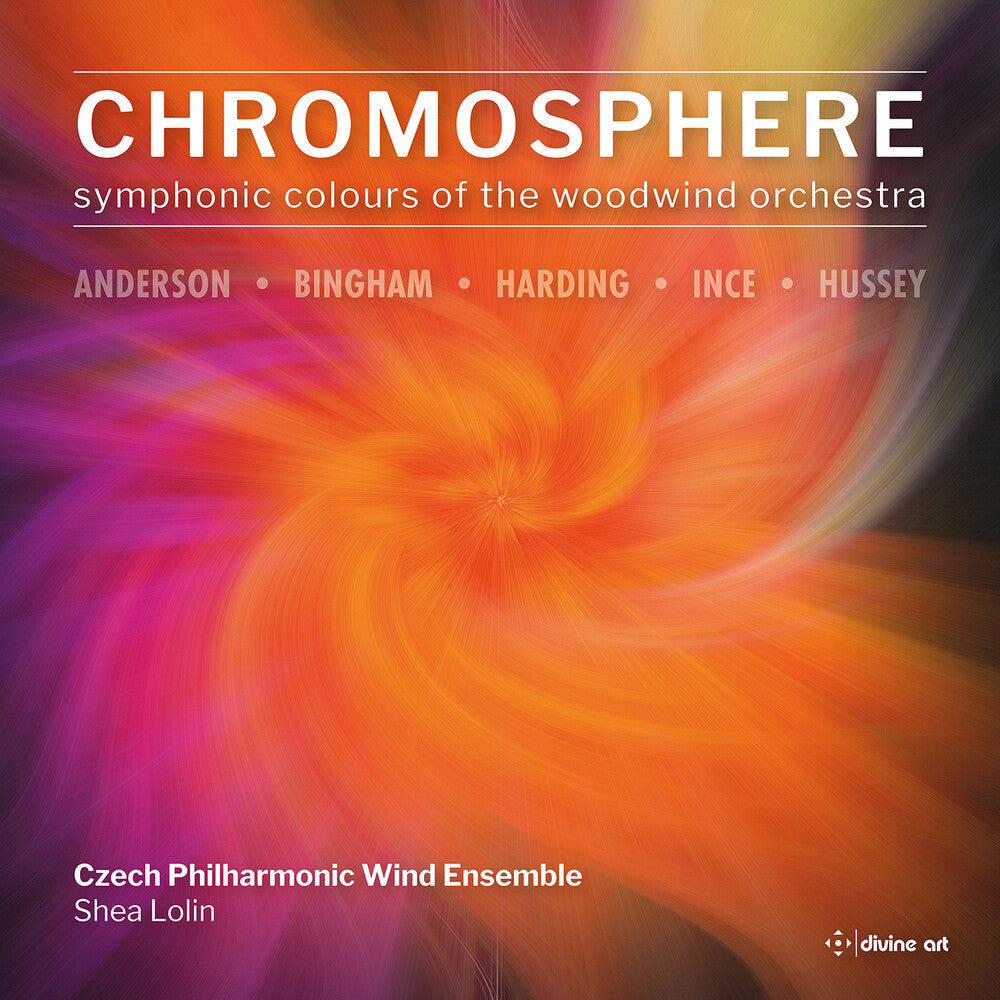 the album cover for Cowie / Lutyens / Czech Philharmonic Wind Ensemble - Chromosphere - Symphonic Colours Of The Woodwind