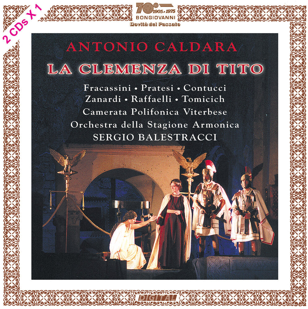 the album cover for Caldara / Fracassini / Pratesi - La Clemenza Di Tito