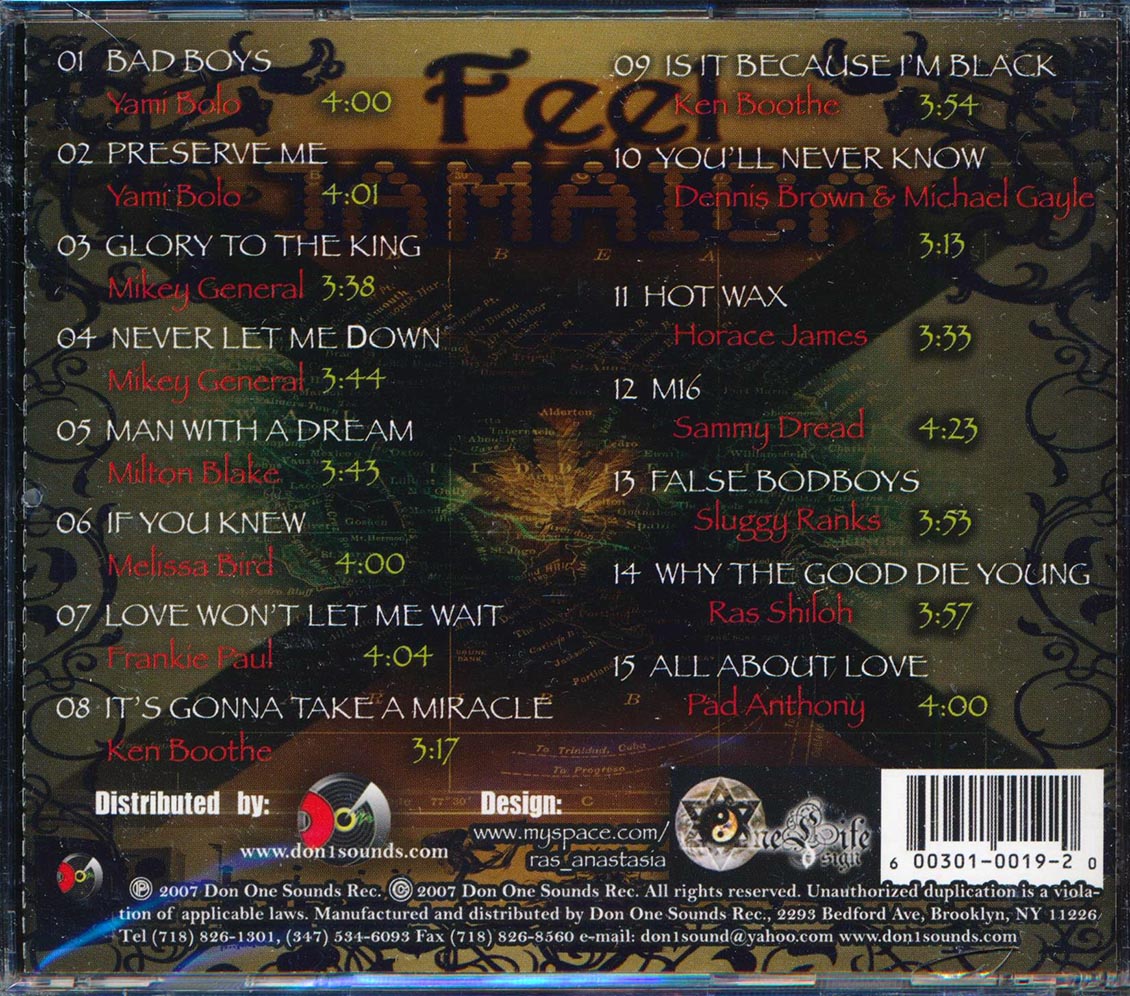 Yami Bolo, Mikey General, Sluggy, Etc - Feel Jamaica Music CD