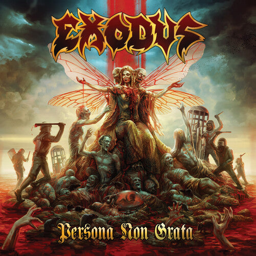 Exodus - Persona Non Grata - Clear Gold Black Turquoise Splatter Vinyl Record