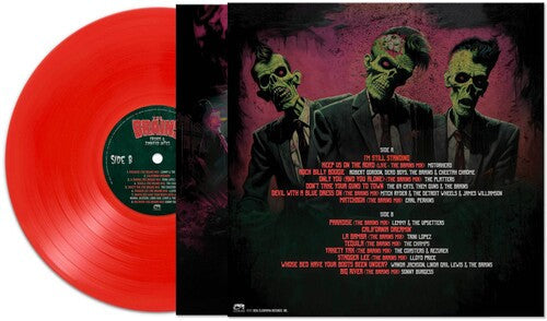 The Brains - Friends & Zombified Antics - Red Vinyl Record