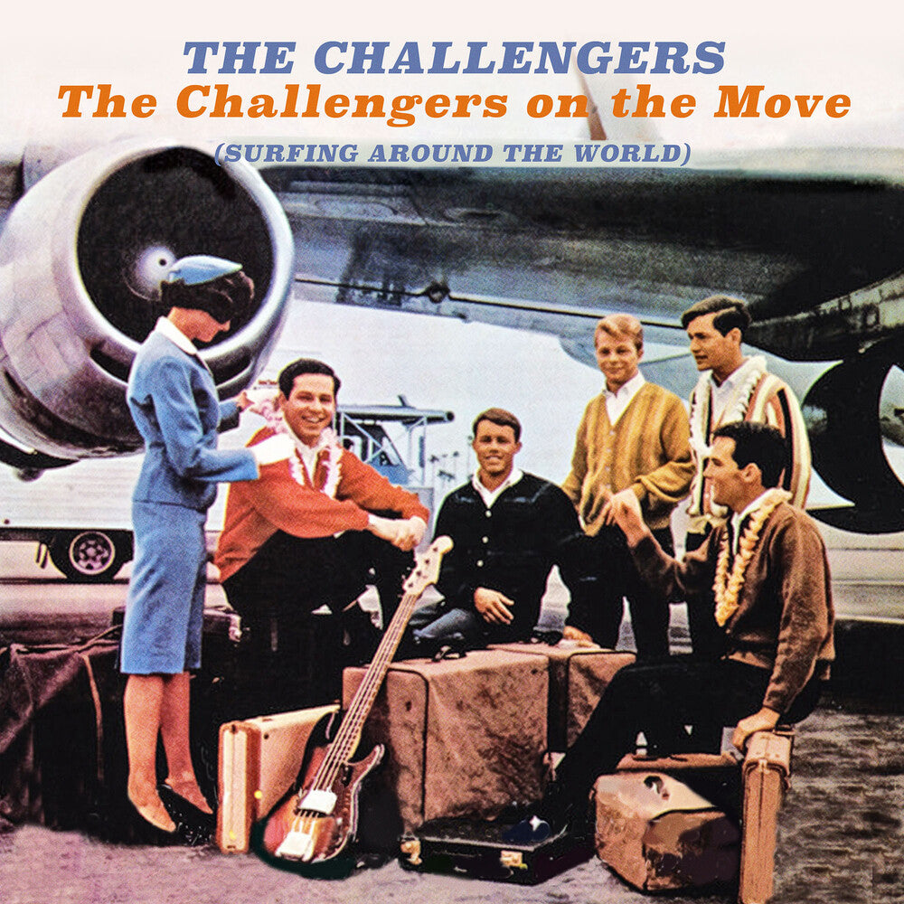 the album cover for Challengers - Challengers On The Move (Surfing Around The World)