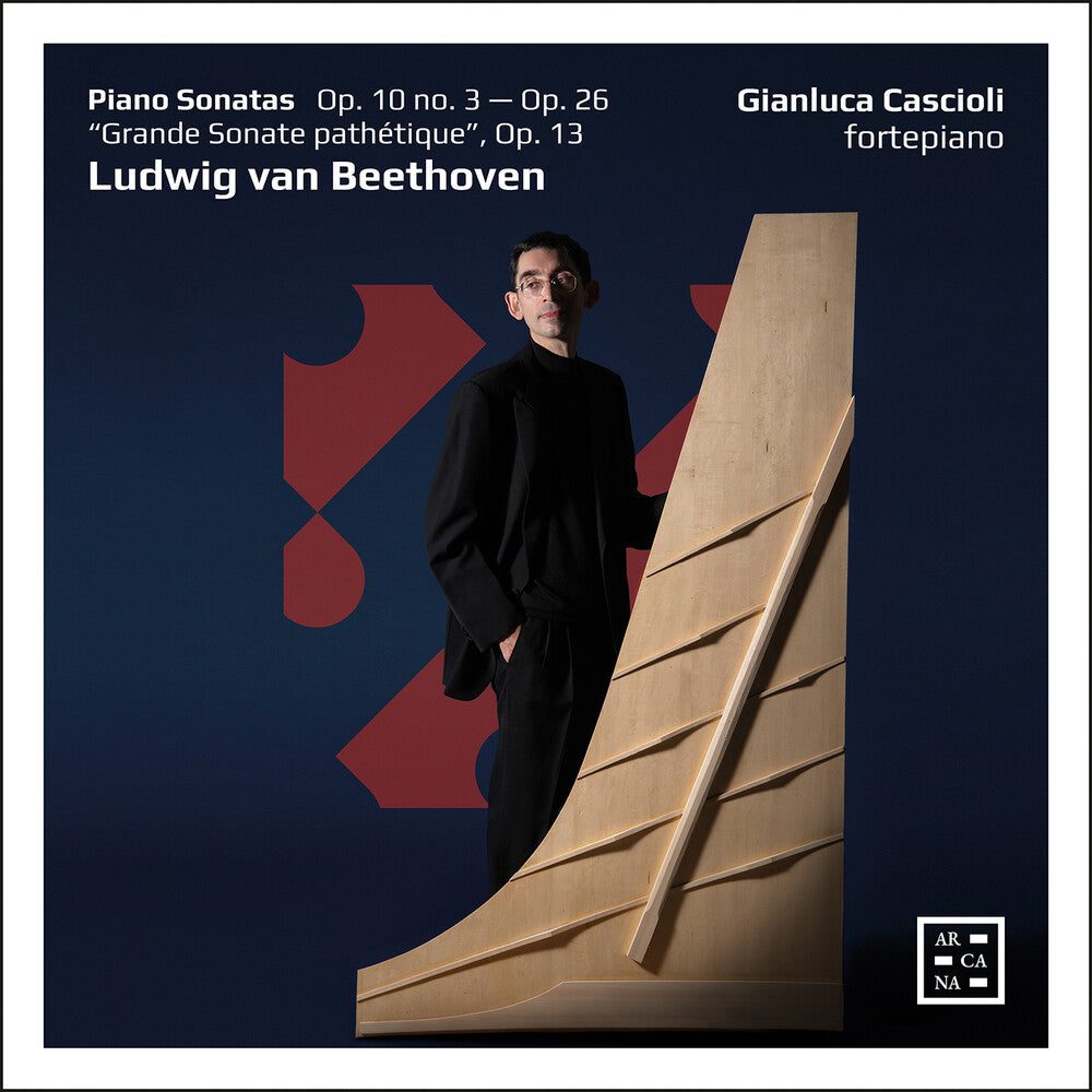 the album cover for L Beethoven .V. / Cascioli - Piano Sonatas Op. 10 No. 3 - Op. 26 &