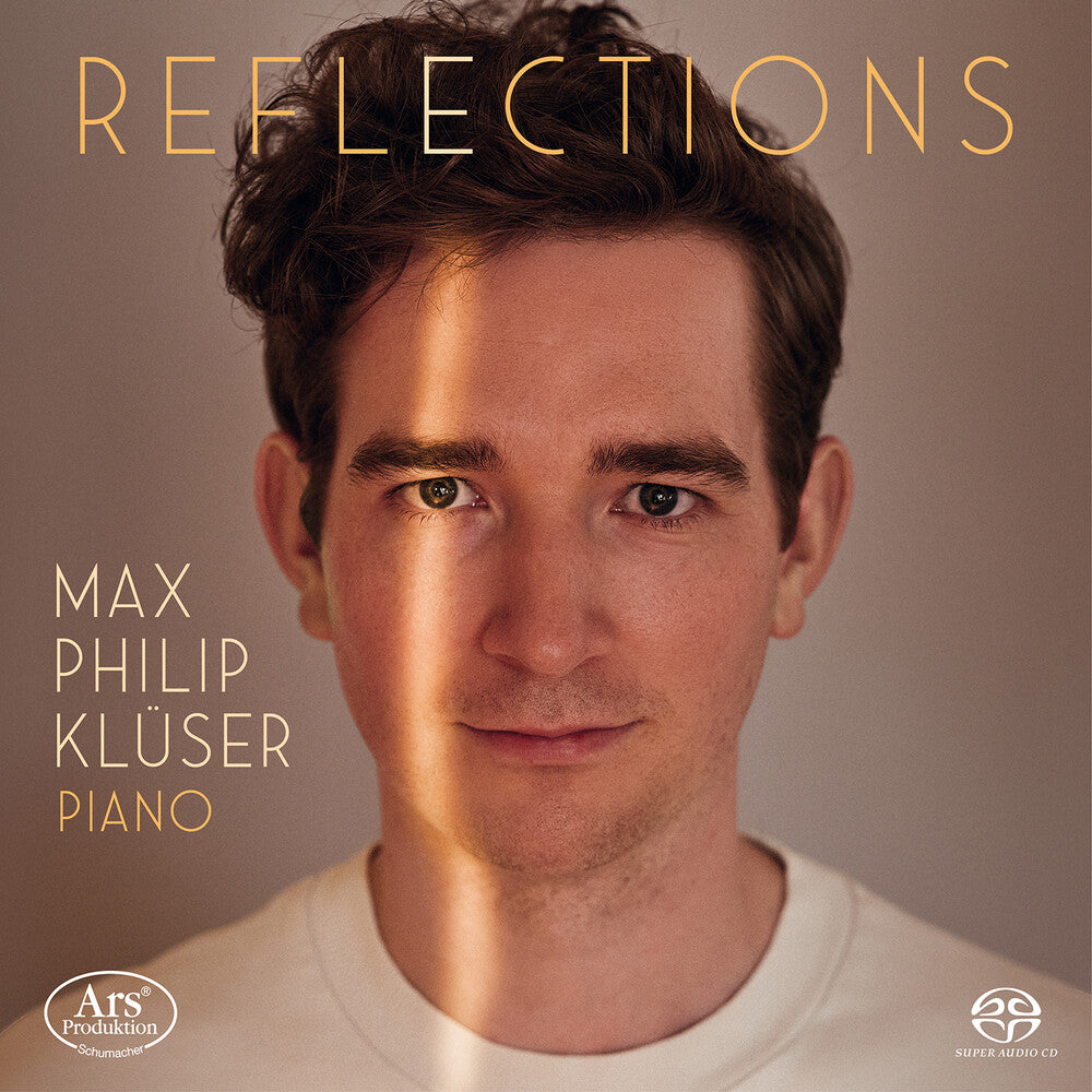 the album cover for Godowsky / Liszt / Rachmaninoff / Kluser - Reflections - Works For Solo Piano (Hybr)
