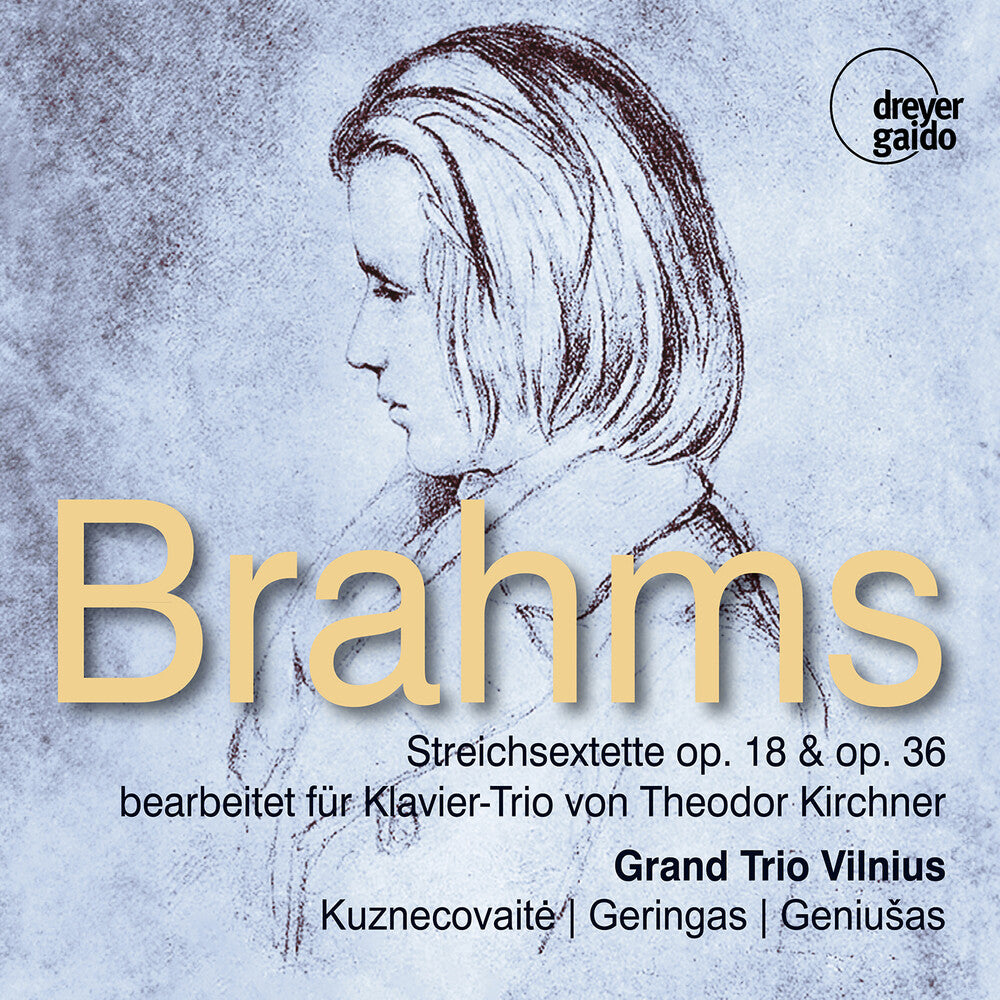 the album cover for Brahms / Kirchner / Grand Trio Vilnius - String Sextets Opp. 18 & 36 Arr. For Piano By