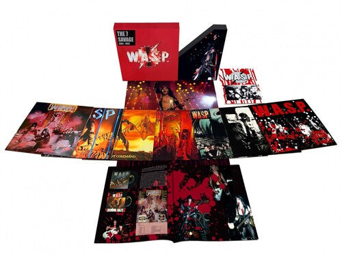 W.A.S.P. - 7 Savage - Second Edition - 8LP Box, 60 Page Book, Poster Vinyl Record