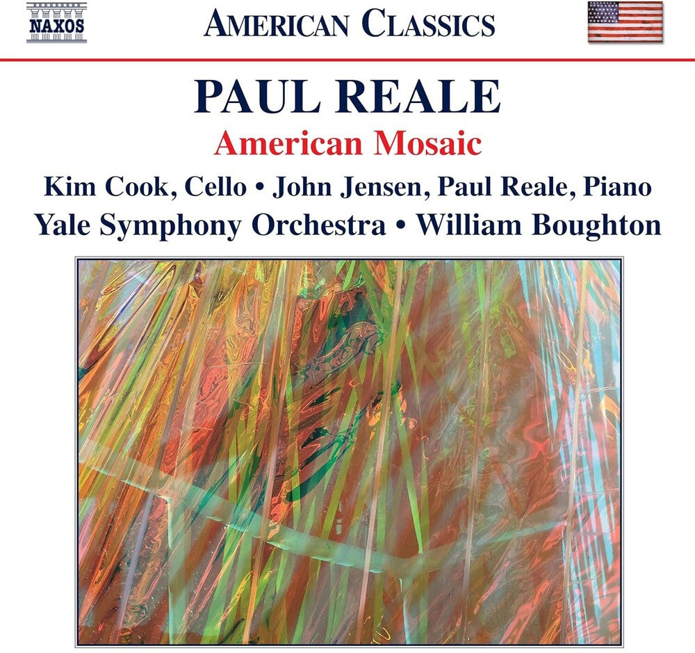 the album cover for Reale / Jensen / Yale Symphony Orchestra - American Mosaic