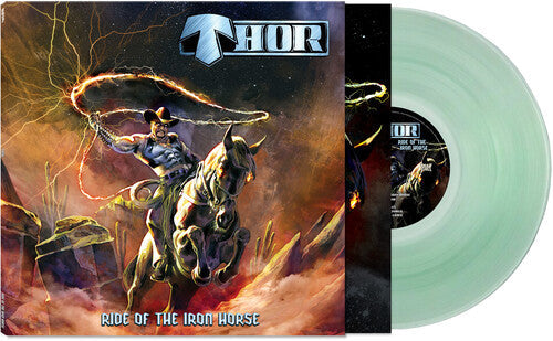 Thor - Ride Of The Iron Horse - Coke Bottle Green Vinyl Record