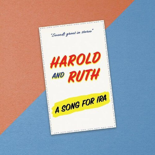 Harold & Ruth - Song For Ira - Music CD