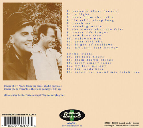 Eyeless in Gaza - Back From the Rains (2024 Remastered & Expanded Edition) Music CD