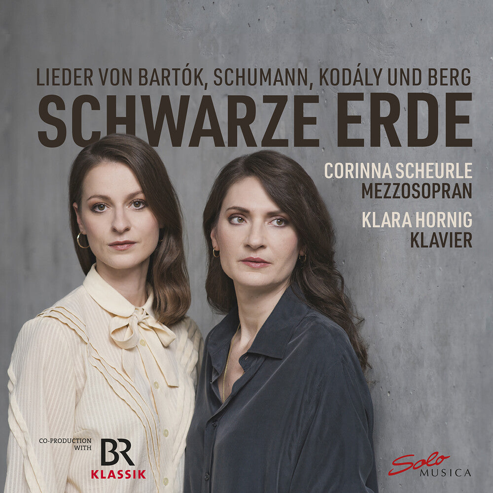 the album cover for Bartok / Berg / Hornig - Schwarze Erde
