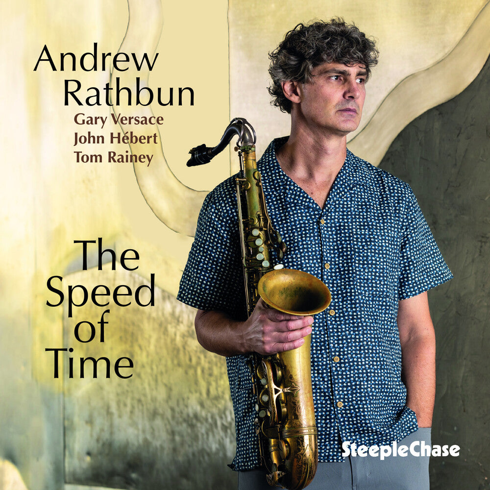 the album cover for Andrew Rathbun - Speed Of Time