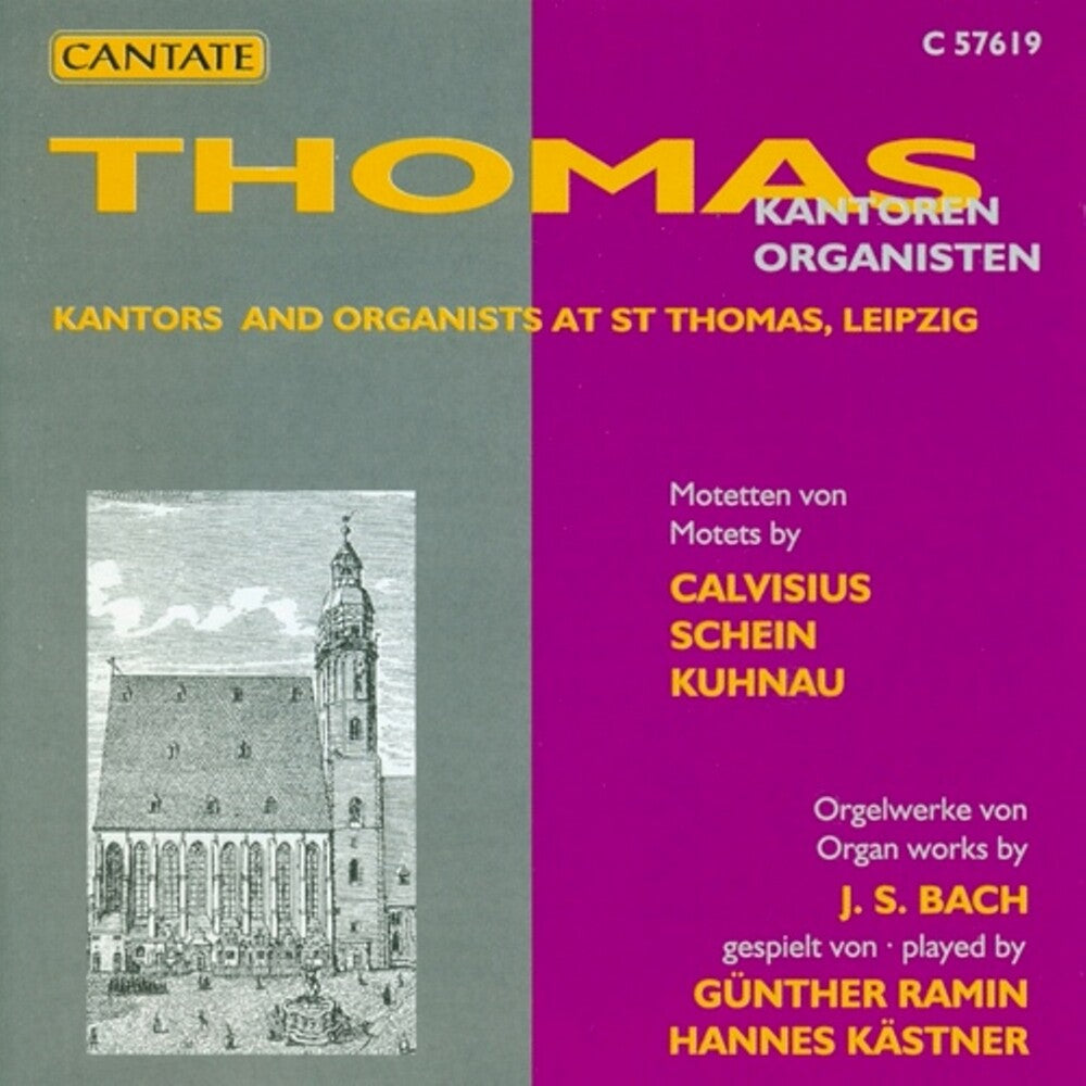 the album cover for Organists & Cantors At St Thomas Leipzig / Various - Organists & Cantors At St Thomas Leipzig / Various