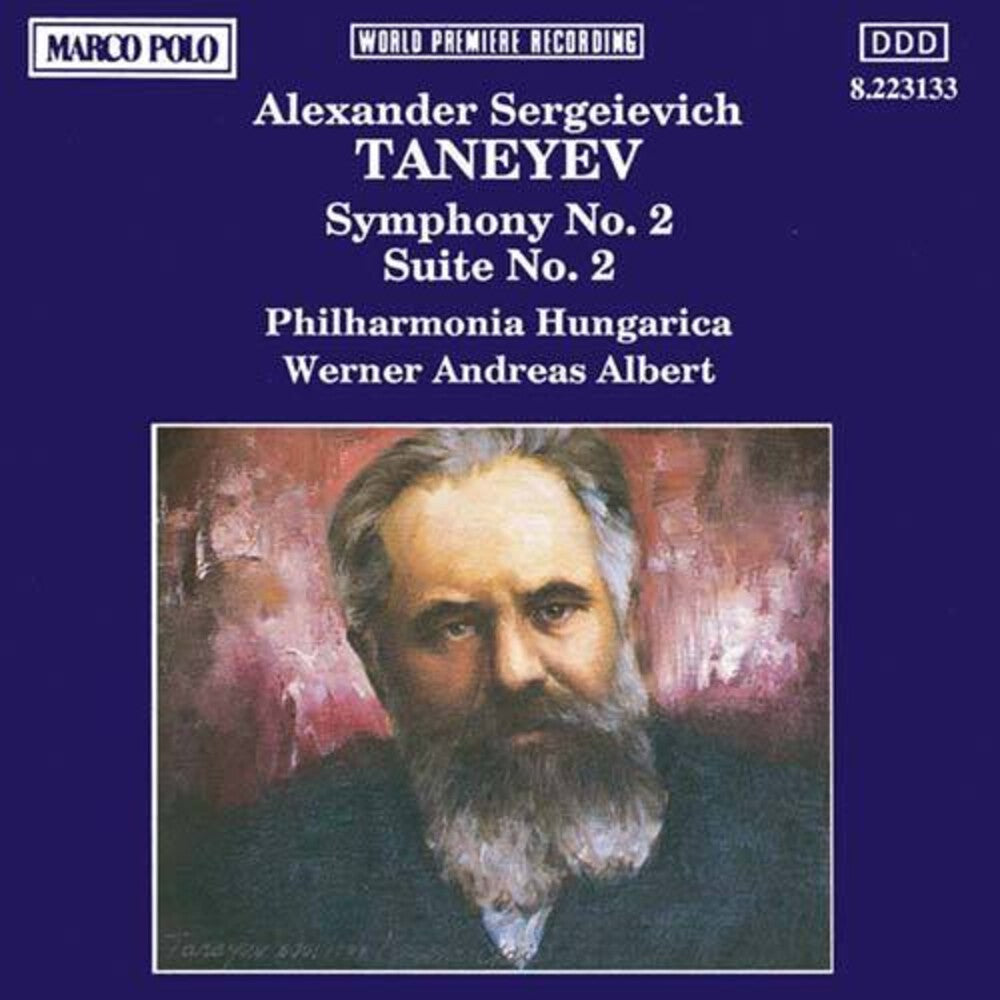 the album cover for Taneyev / Albert / Philharmonia Hungarica - Symphony 2 / Suite 2