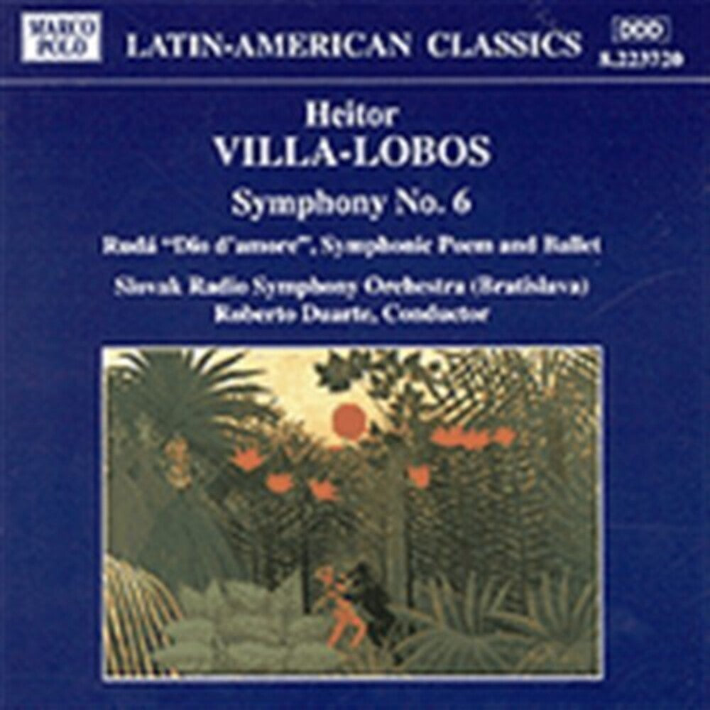 the album cover for Villa-Lobos / Slovak Radio Sym Orchestra - Symphony 6