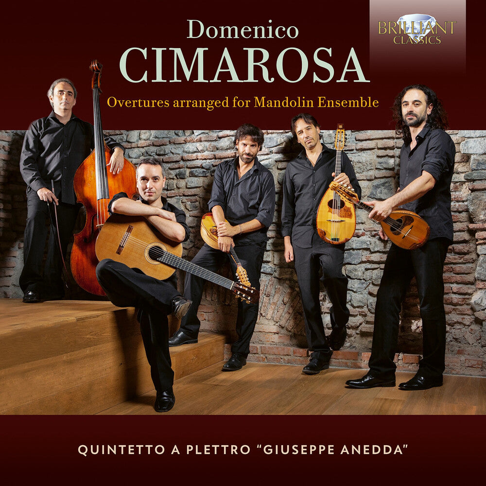the album cover for Cimarosa / Quintetto A Plettro - Overtures Arranged For Mandolin Ensemble