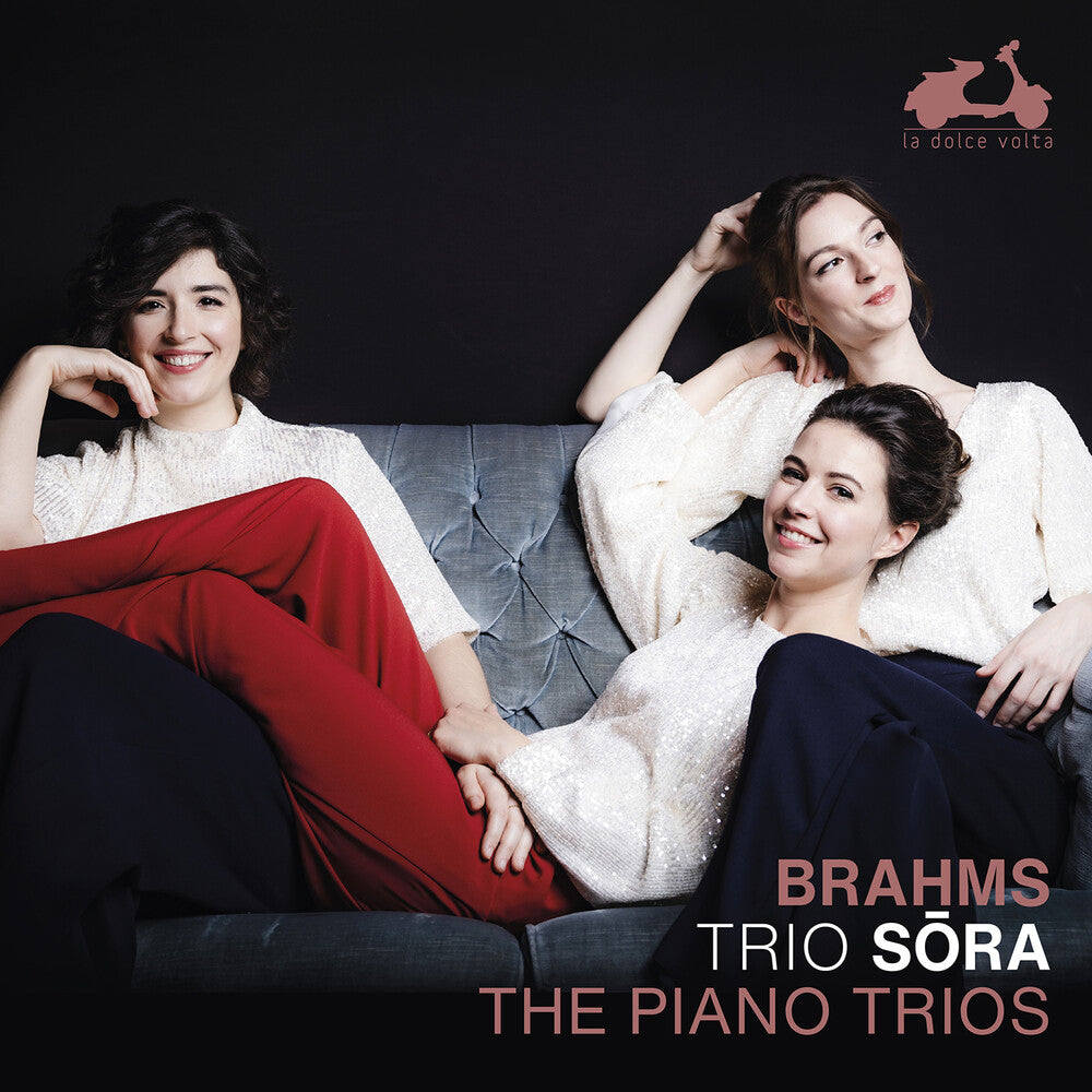 the album cover for Brahms / Trio Sora - Piano Trios