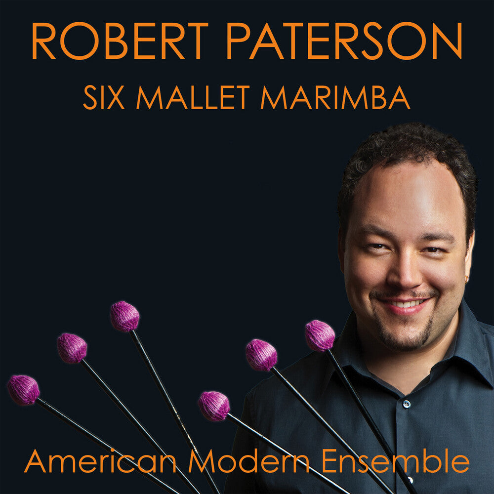 the album cover for Robert Paterson - Six Mallet Marimba