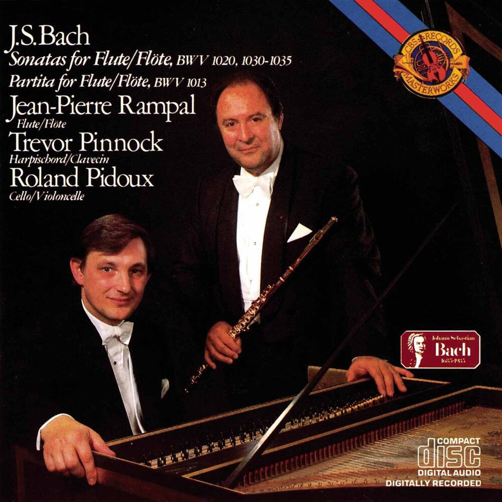 the album cover for Jean-Pierre Rampal - J.S. Bach - Sonatas for Flute