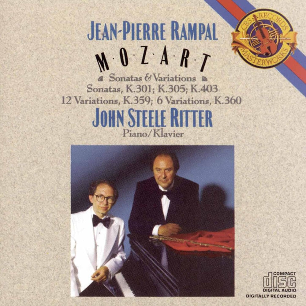 the album cover for Mozart / Rampal / Ritter - Sonatas & Variations