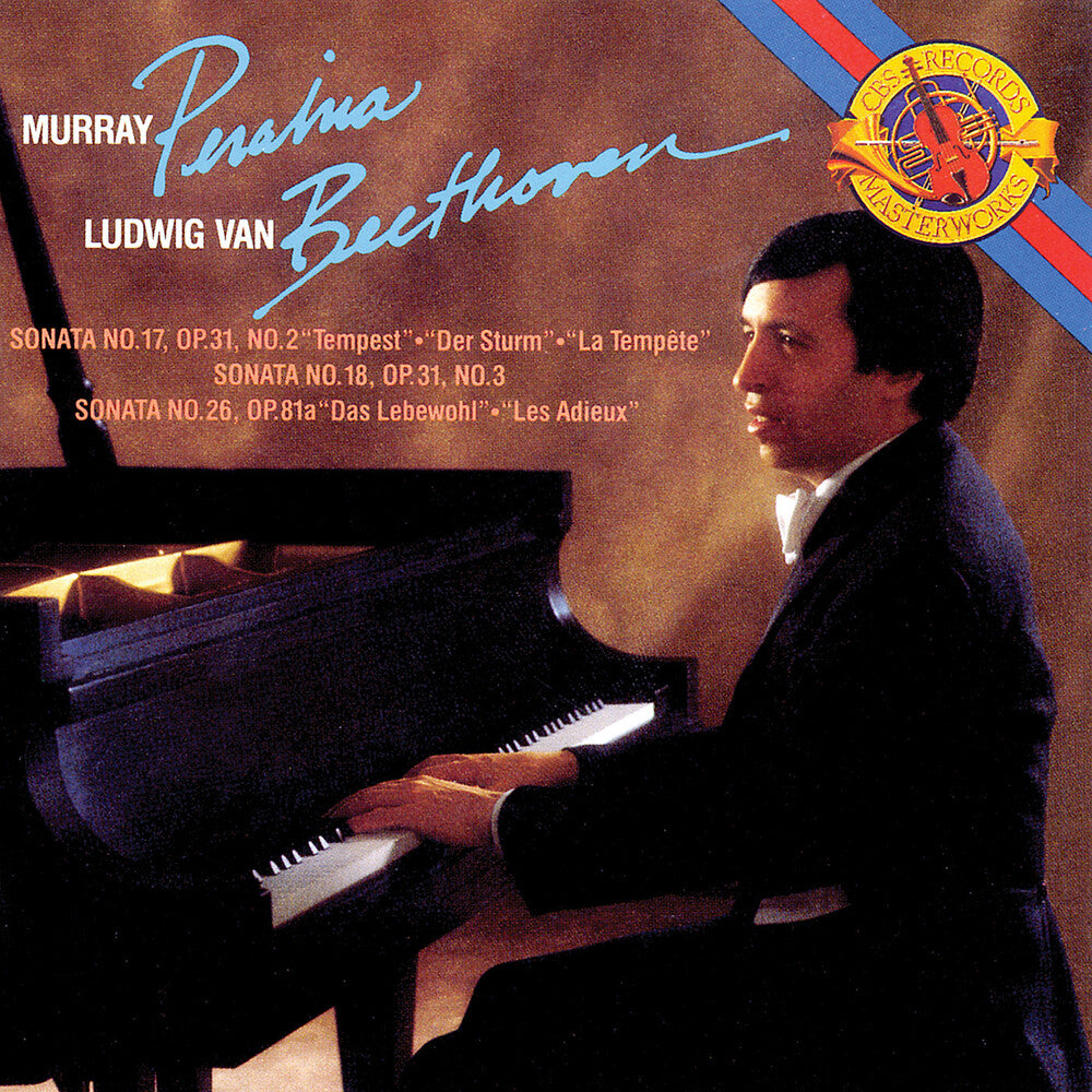 the album cover for Murray Perahia - Piano Sonatas 17, 18, & 26