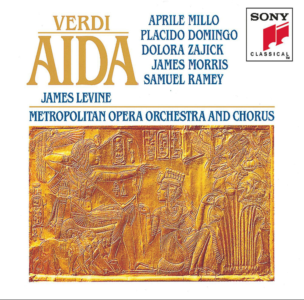 the album cover for Aprile Millo - Aida