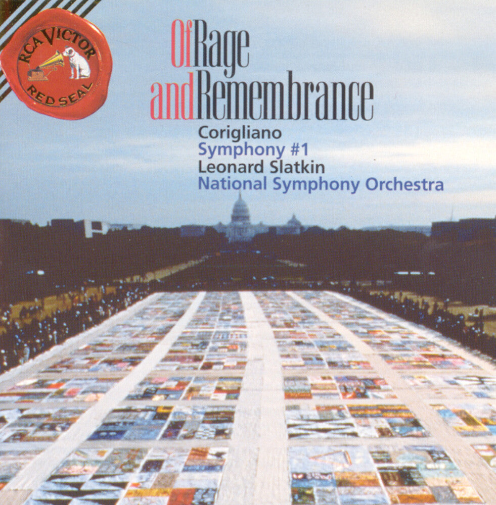the album cover for LEONARD SLATKIN - Symphony 1 / Of Rage & Remembrance
