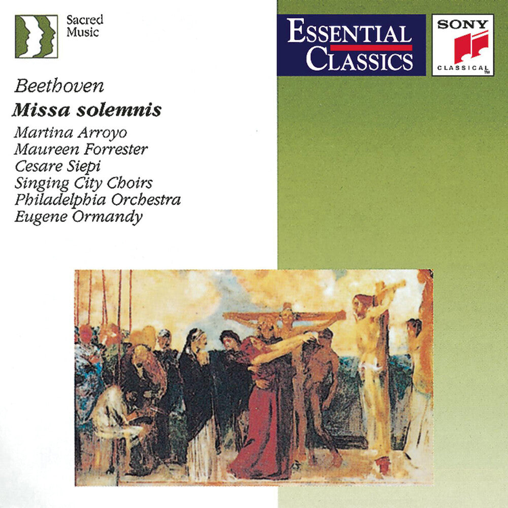 the album cover for Eugene Ormandy - Beethoven: Missa Solemnis : Arroyo - Forrester - Lewis - Siepi - Ormandy