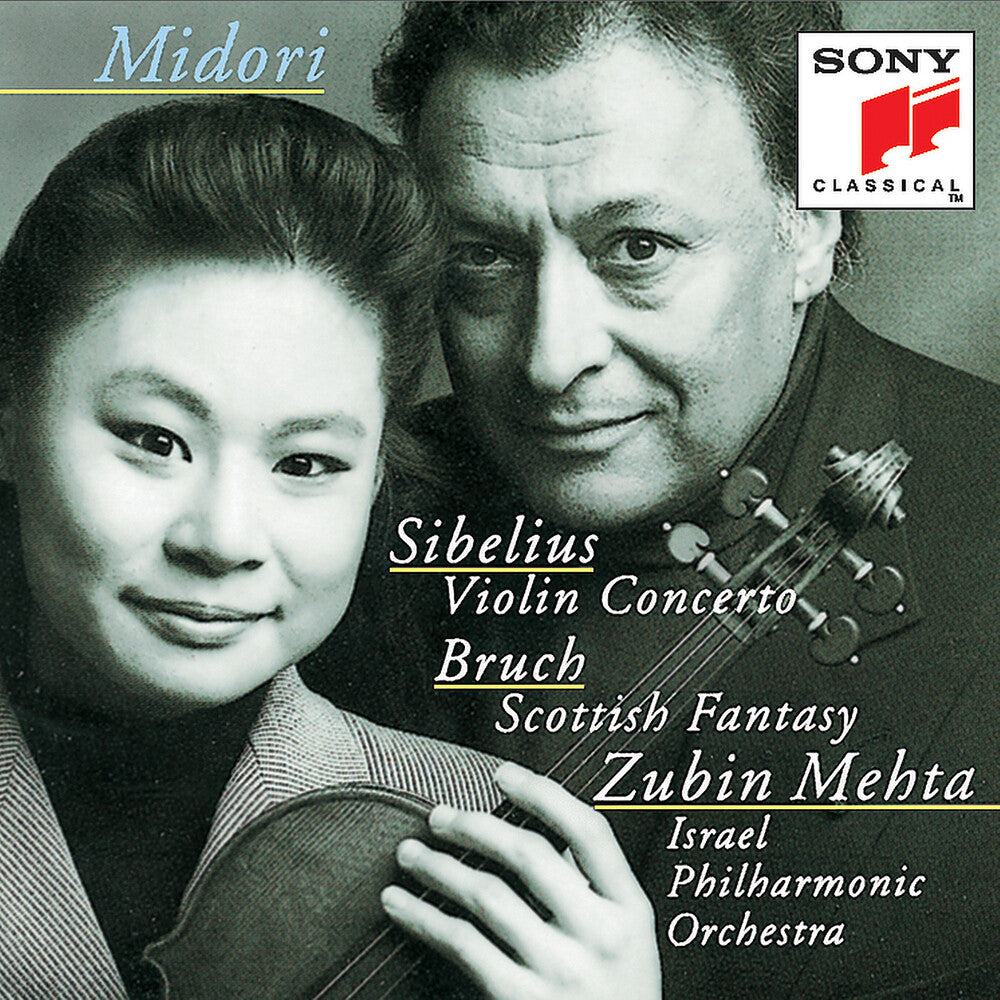 the album cover for Midori - Violin Concerto / Scottish Fantasy
