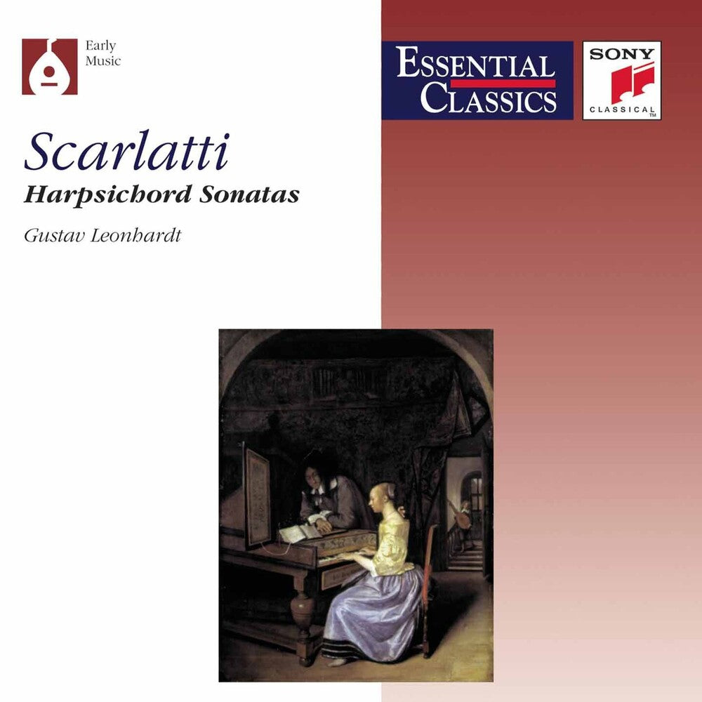 the album cover for Scarlatti / Leonhardt - Harpsichord Sonatas