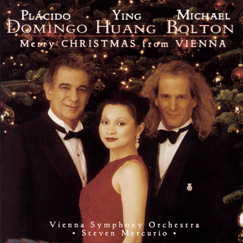 the album cover for Plácido Domingo - Merry Christmas From Vienna