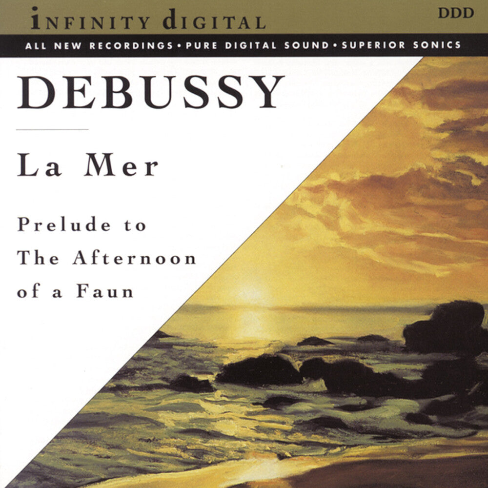 the album cover for Vato Kahi - Debussy: La Mer - Dances Sacred & Secular - Prelude To The Afternoon Of A Faun