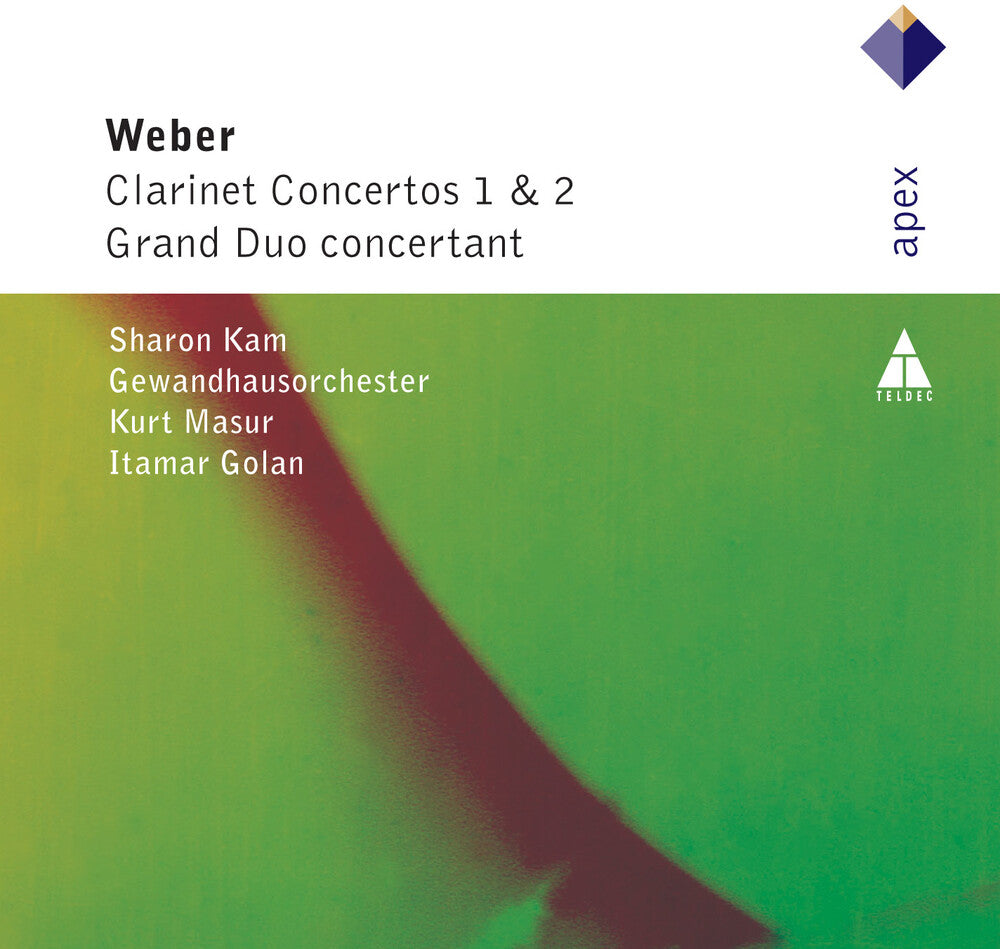 the album cover for C.M.V. Weber - Clarinet Concertos 1 & 2 / Grand Duo Concertant