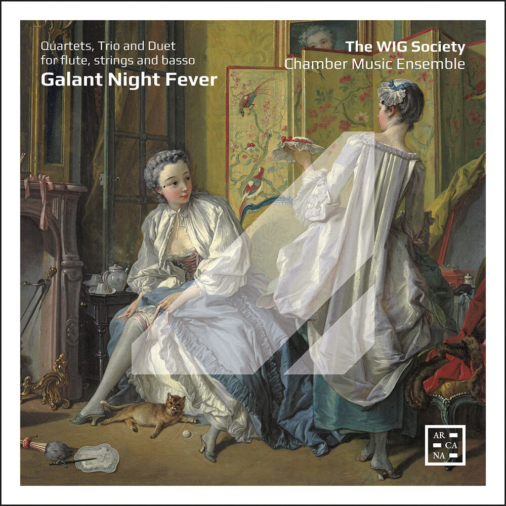the album cover for Wig Society Chamber Music Ensemble - Galant Night Fever - Quartets, Trio & Duet