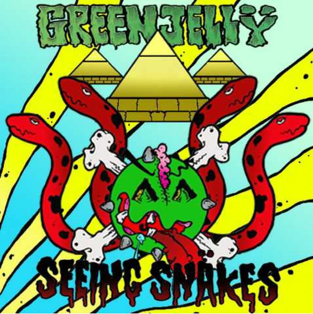 the album cover for Green Jelly & Seeing Snakes - Split 7 Inch