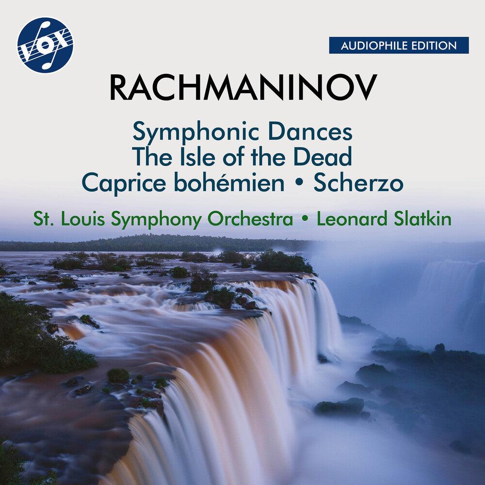the album cover for Rachmaninoff / Slatkin / St. Louis Symphony Orch - Symphonic Dances Op. 45 Caprice Bohemien, Op. 12