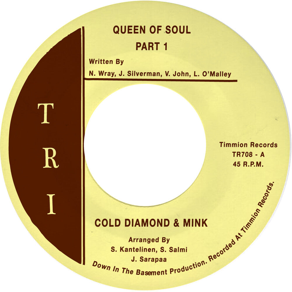 the album cover for Cold Diamond & Mink - Ueen Of Soul Pt 1 / Queen Of Soul Pt 2