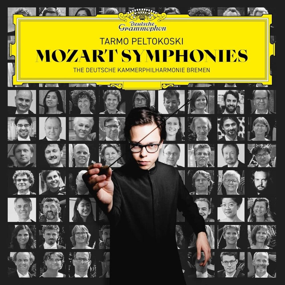 the album cover for Tarmo Peltokoski / Deutsche Kammerphilharmonie - Mozart Symphonies