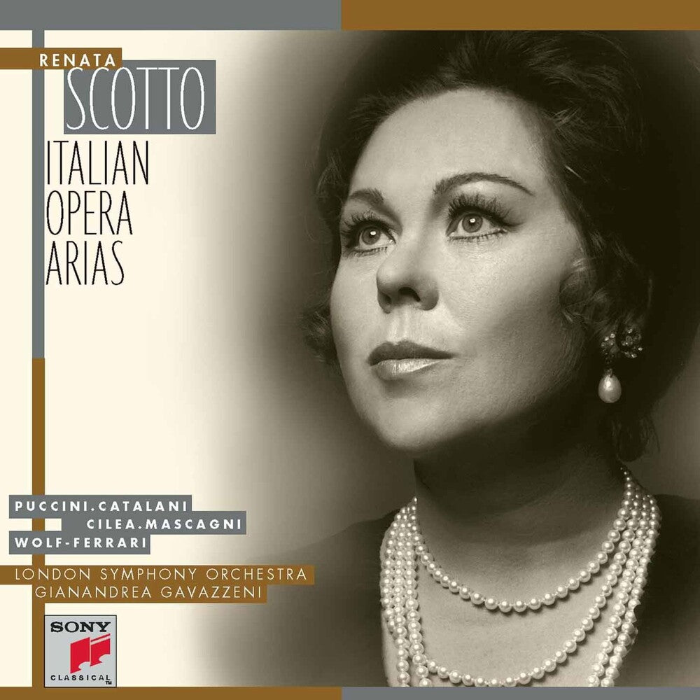 the album cover for RENATA SCOTTO - Italian Opera Arias