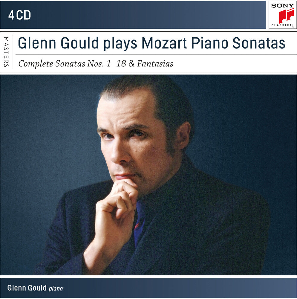the album cover for Mozart / Glenn Gould - Mozart: Complete Piano Sonatas 1-18 / Fantasias